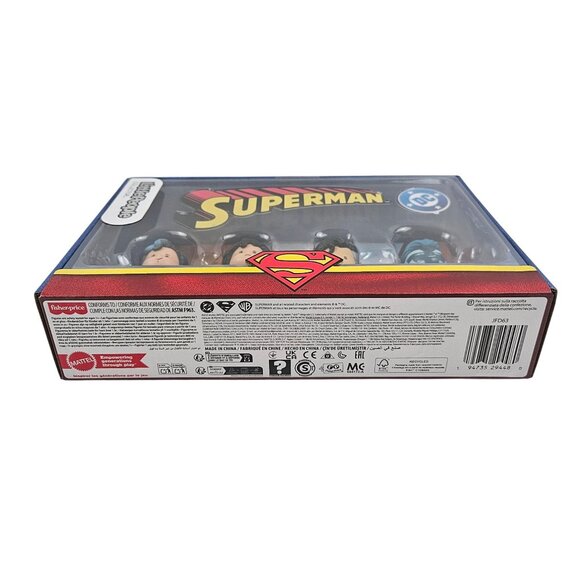 Little People Collector DC Comics Superman Mini Figures Fisher Price 4 Piece Set - Picture 10 of 11
